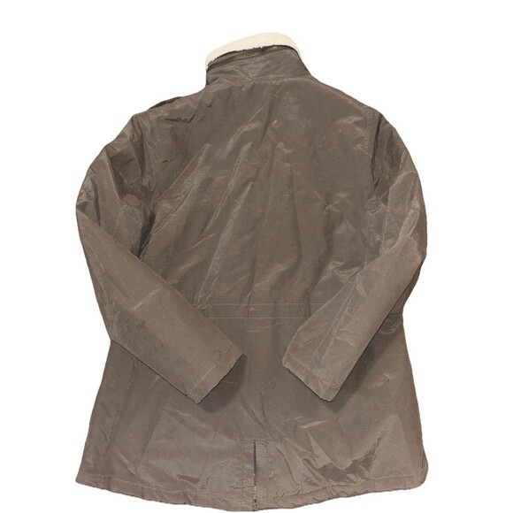 Women’s Madden Girl Olive Green Cotton Blend Zip Up Coat Size L - Picture 2 of 4